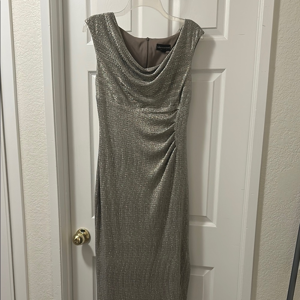 Elegant champagne gold Evening Dress